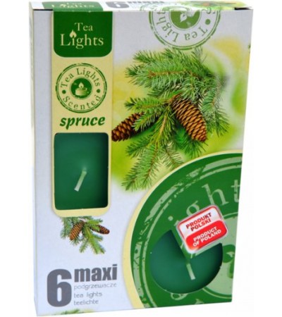 Sviečka čajová 6 kusová MAXI SPRUCE Sviečka čajová 6 kusová MAXI SPRUCE